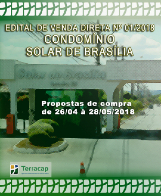 EDITAL DE CONVOCAÇÃO PARA VENDA DIRETA Nº 01/2018 - SOLAR DE BRASÍLIA