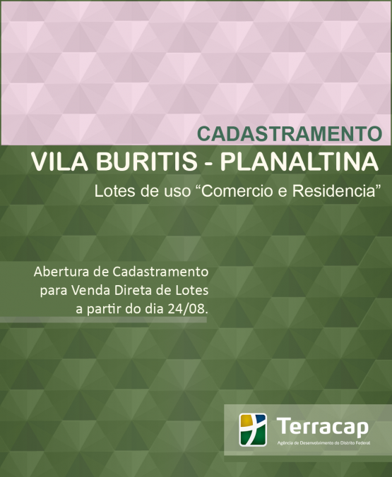 CADASTRAMENTO PARA VENDA DIRETA DE LOTES DA VILA BURITIS