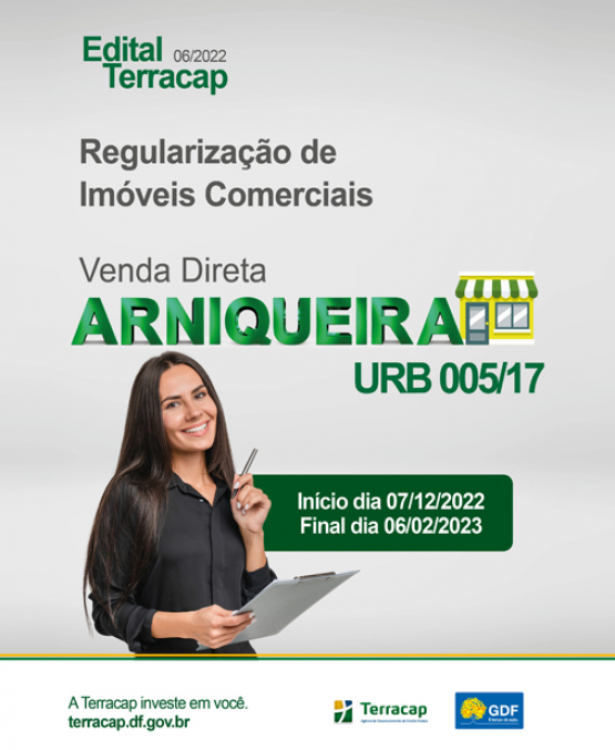 Edital 06/2022 - SH ARNIQUEIRA URB 005/17 - COMERCIAIS