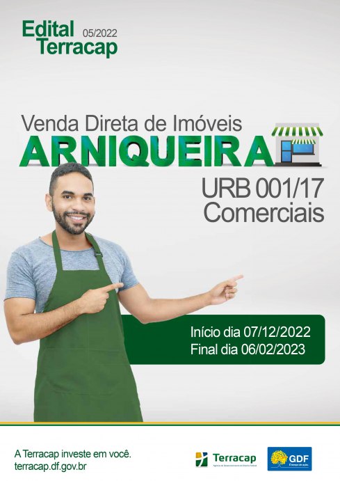 Edital 05/2022 - SH ARNIQUEIRA URB 001/17 - COMERCIAIS