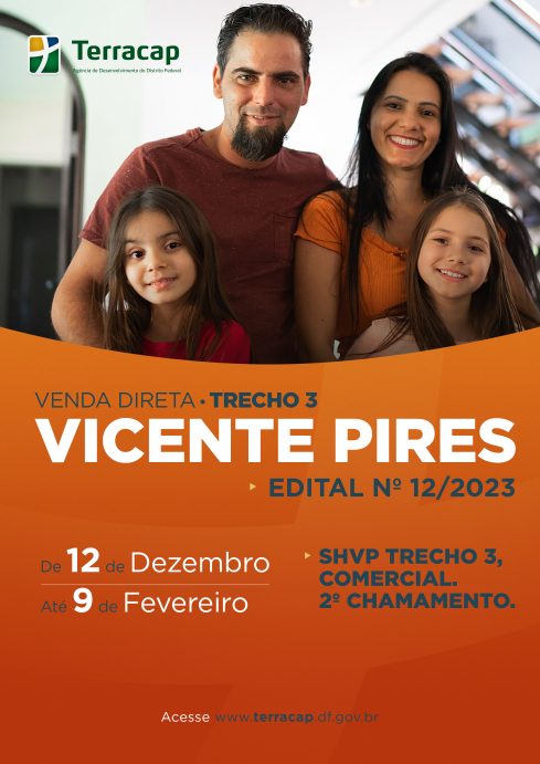 Edital 12/2023 - SH VICENTE PIRES TRECHO 03 - COMERCIAIS - 2º CHAMAMENTO